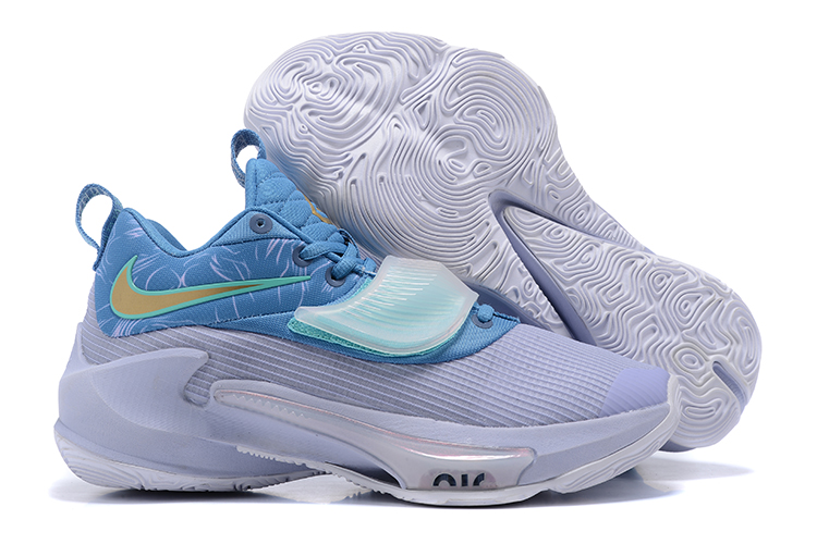 Nike Air Freak 3 Grey Blue Yellow Shoes - Click Image to Close